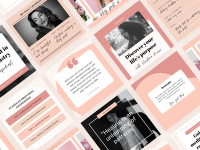 Canva Templates – Made by Janna Hagan social media templates canva template instagram post template instagram post pink feminine editable canva templates templates canva